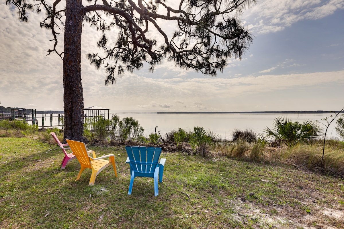 Waterfront Ochlockonee Bay Cottage w/ Views!