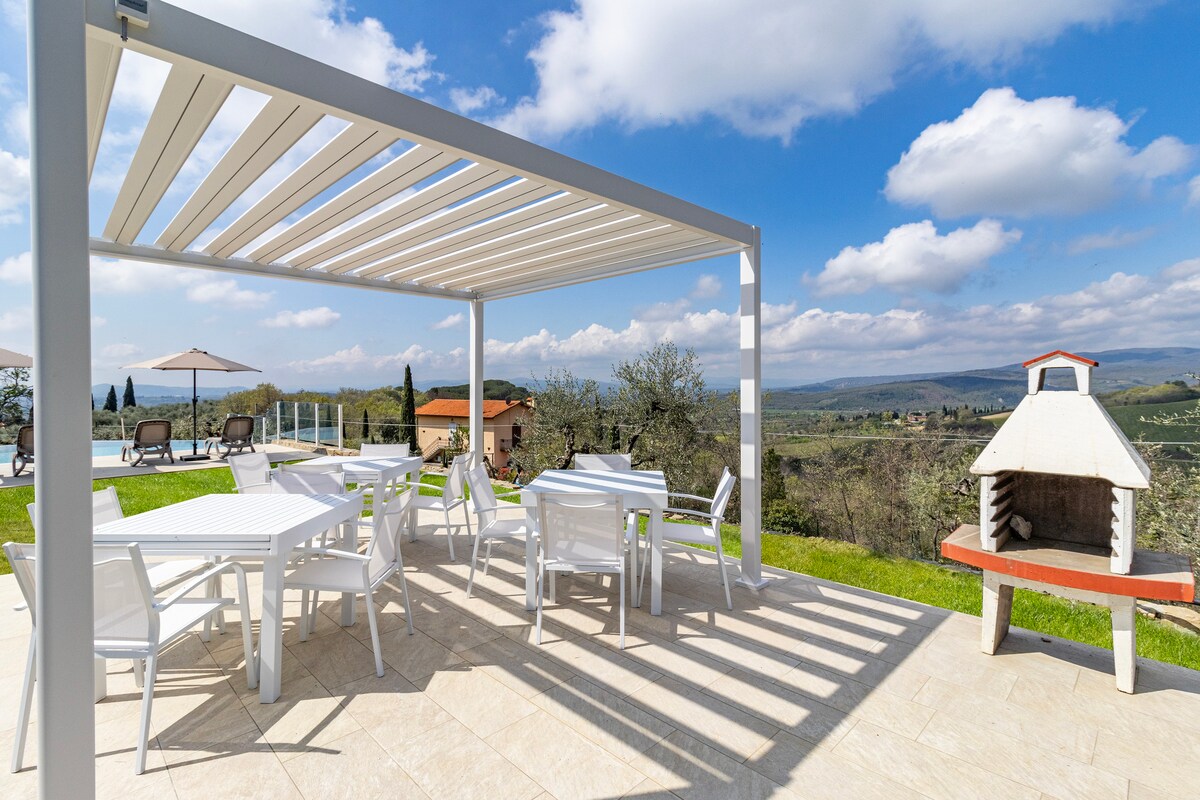 Villa Chimera White with panoramic pool
