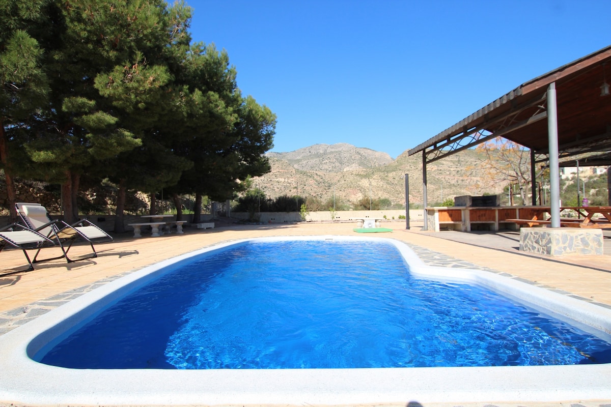 Villa Ismael with salt pool Sierra Crevillente