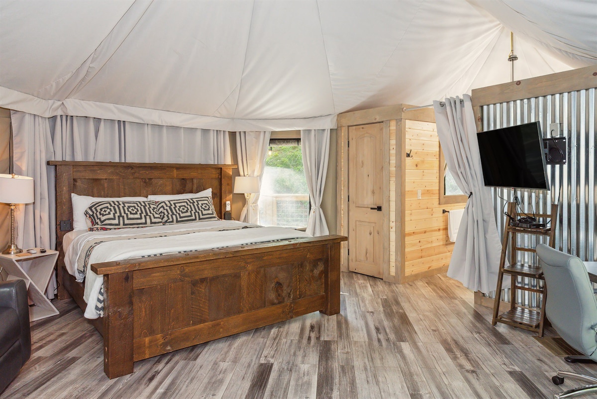 Luxury Glamping in an Authentic Safari Tent