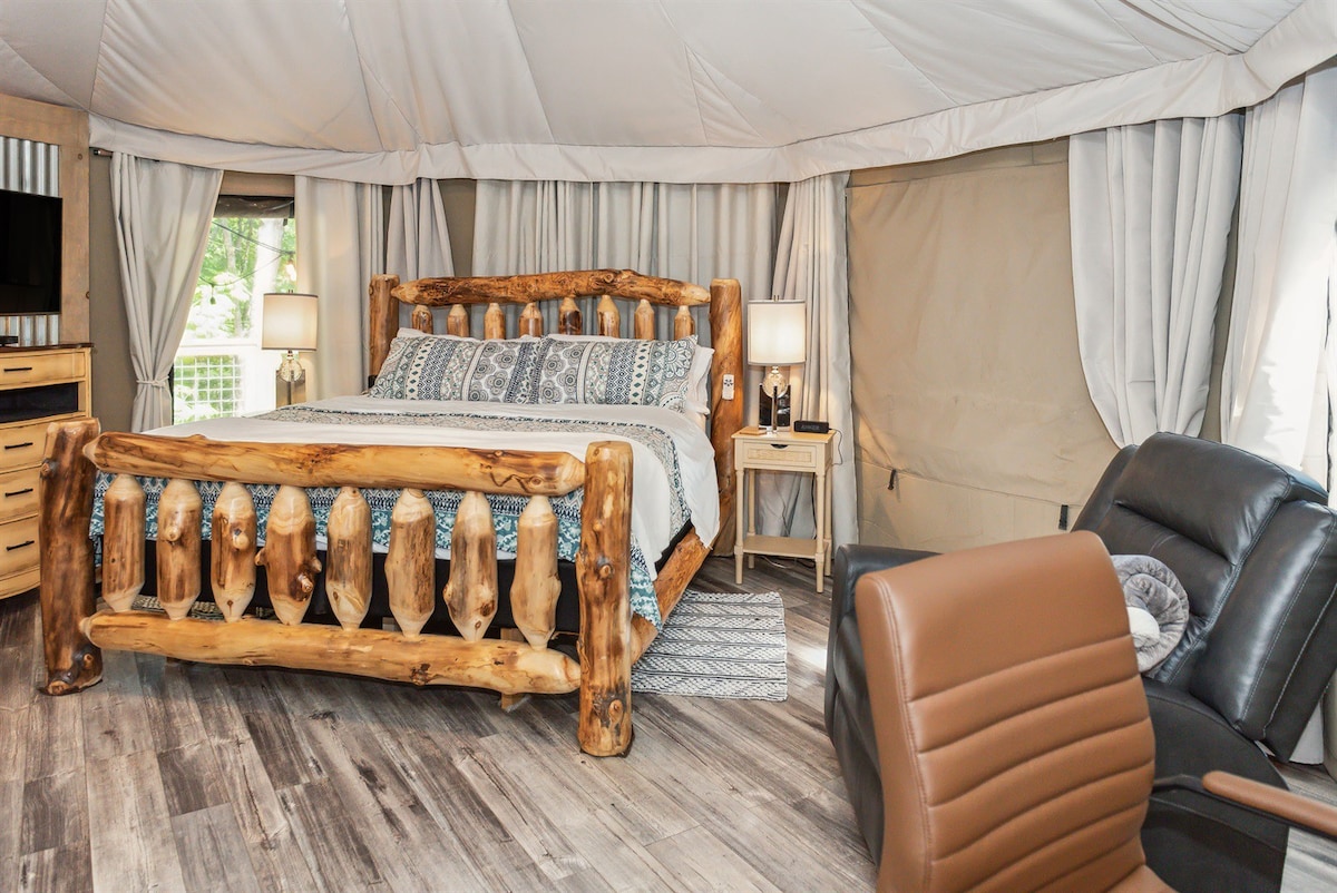 Luxury Glamping in an Authentic Safari Tent