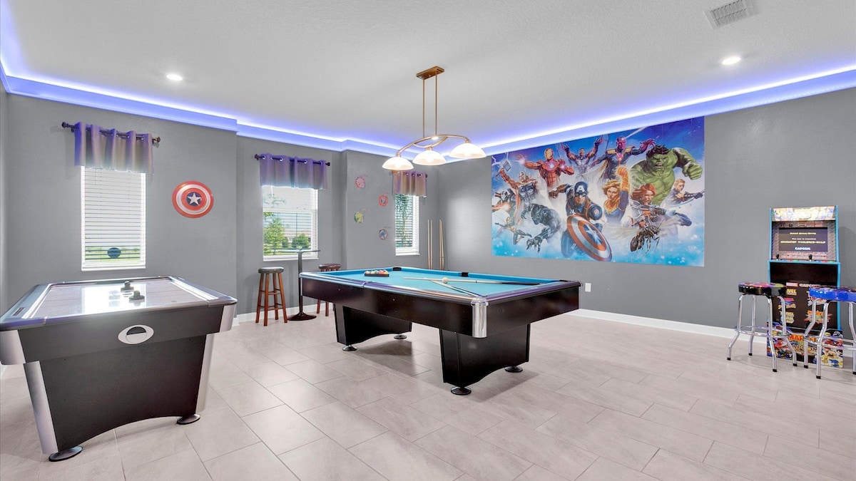 Championsgate Resort 8 Bedroom Home Game Room+Pool