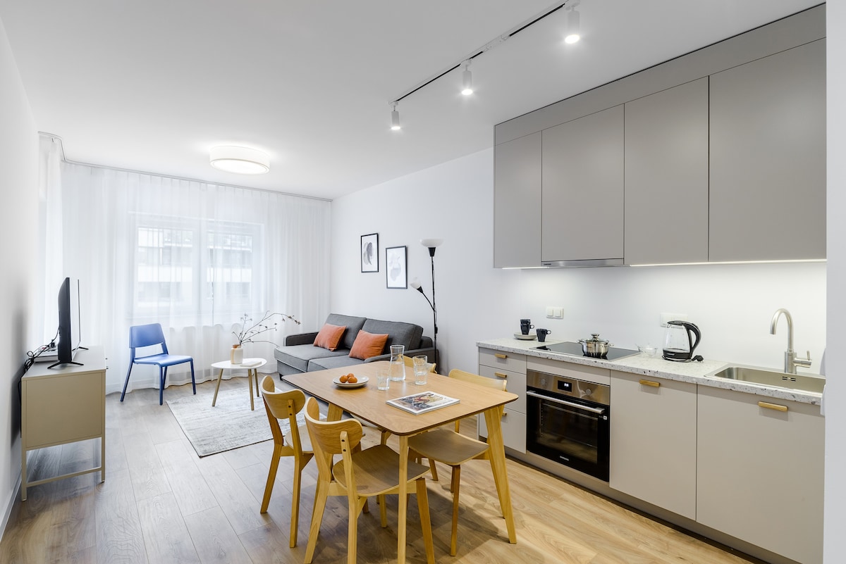 Modern apartment near the Chopin Airport