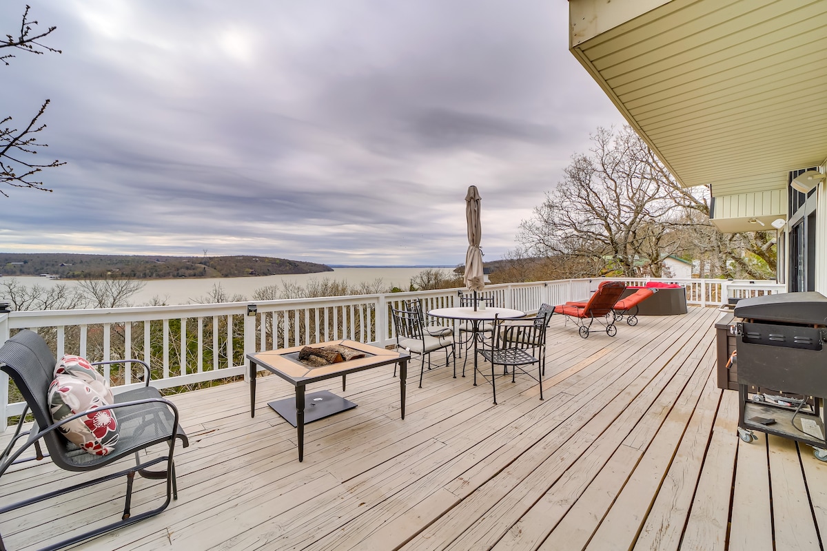 Lake-View Eufaula Getaway w/ Deck, Fire Pits!