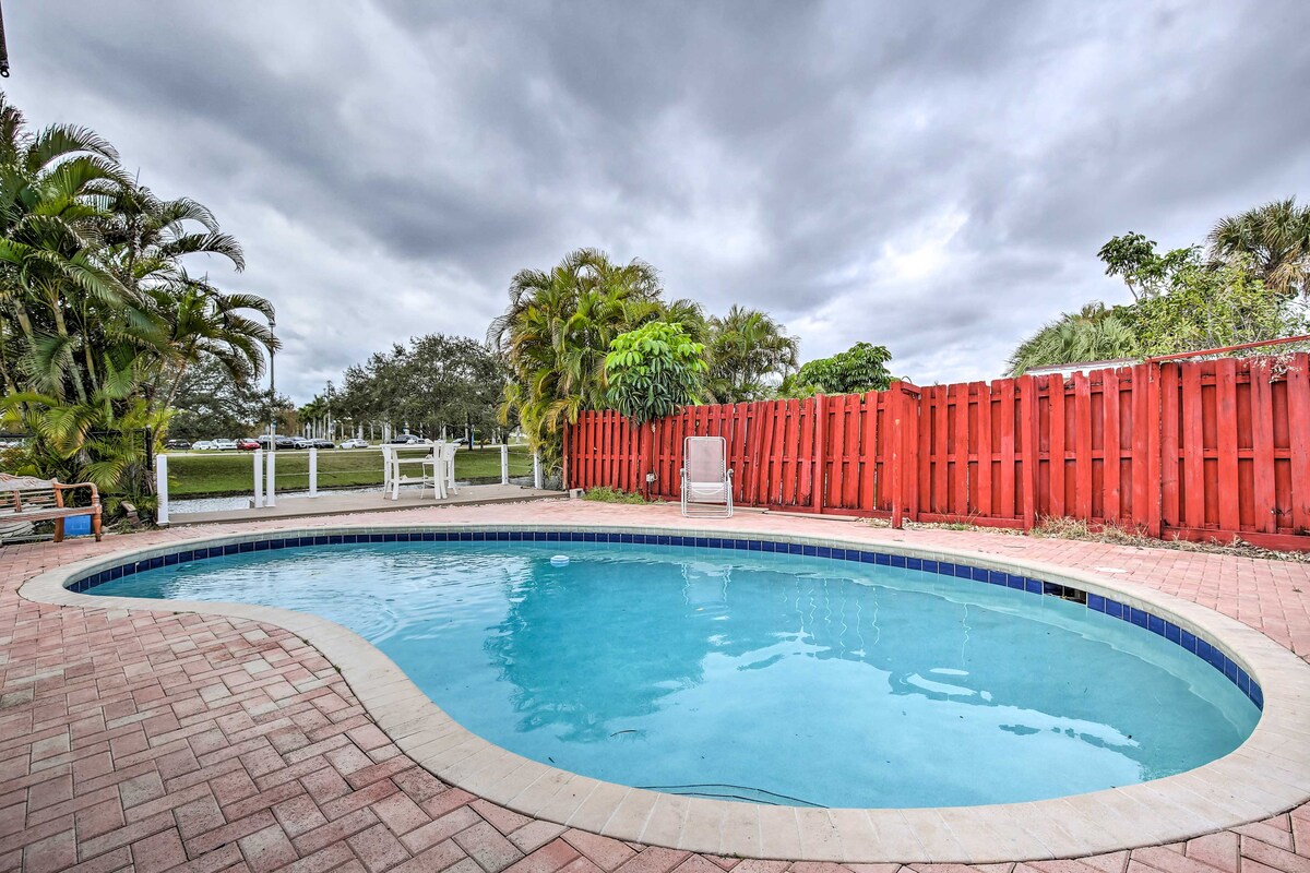 Coconut Creek Vacation Rental: Private Pool, Dock!
