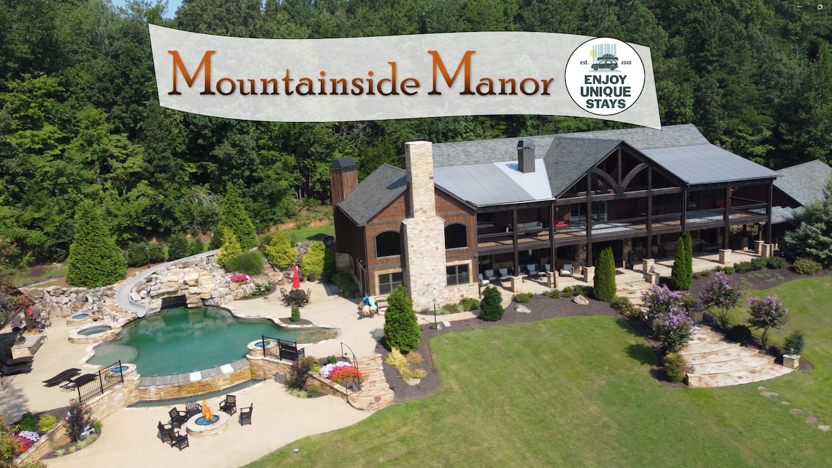 山边庄园（ Mountainside Manor ） ，定制泳池和电影院！