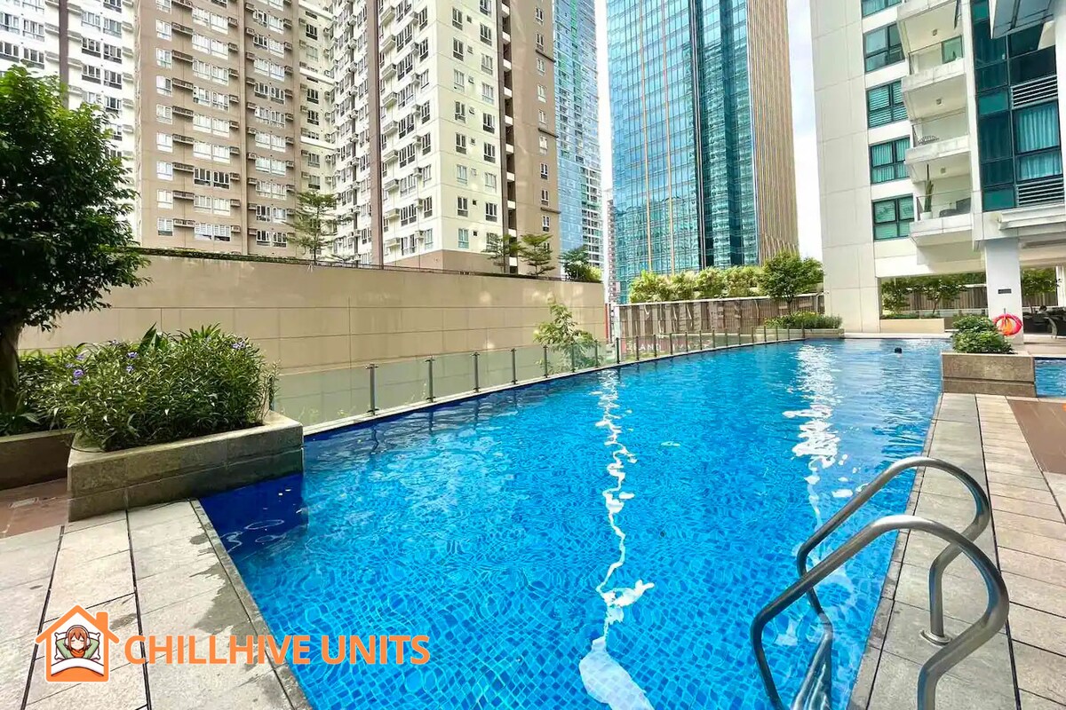 Deluxe 1BR - BGC Uptown - Netflix, Pool #oursw21e