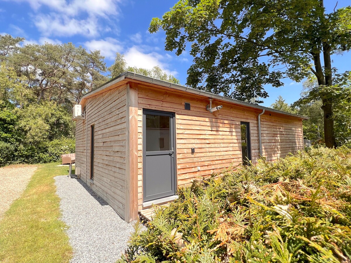 Cosily decorated chalet on a nice family park