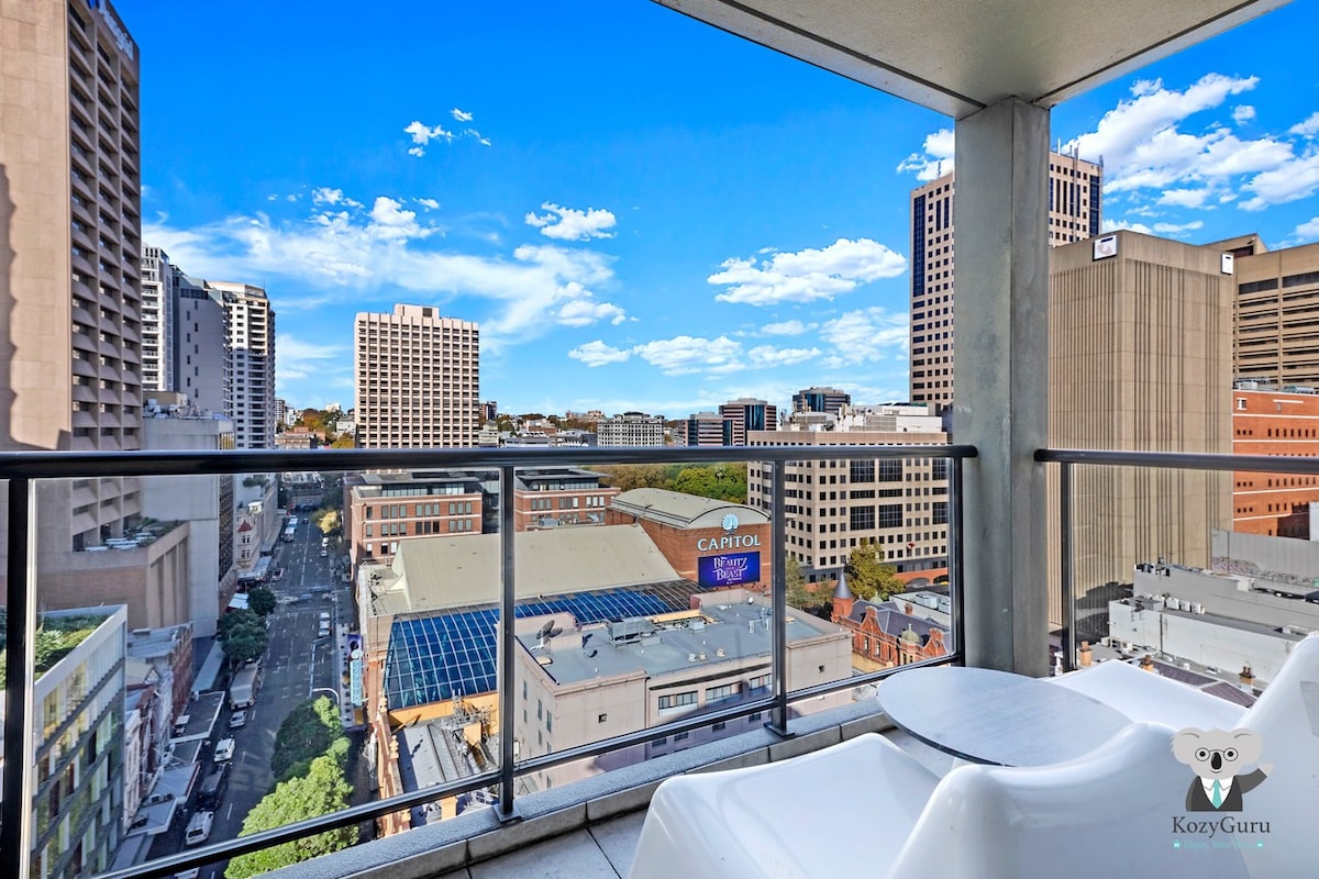 KozyGuru | Sydney CBD 2B Apt | City View