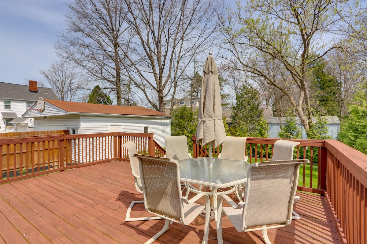 Chic Home w/ Deck, Walk to Lake Erie!