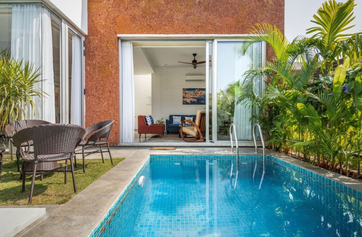 Nova by Hireavilla - 2BR w Private pool in Anjuna