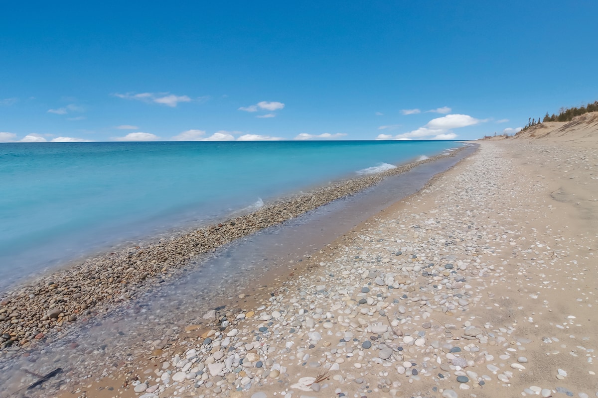 Private Beach on Lake Michigan