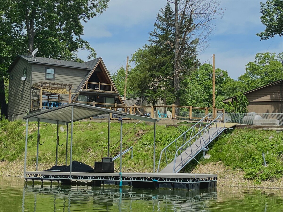 Stunning lakefront A-frame home w/ dock! 15% off 3