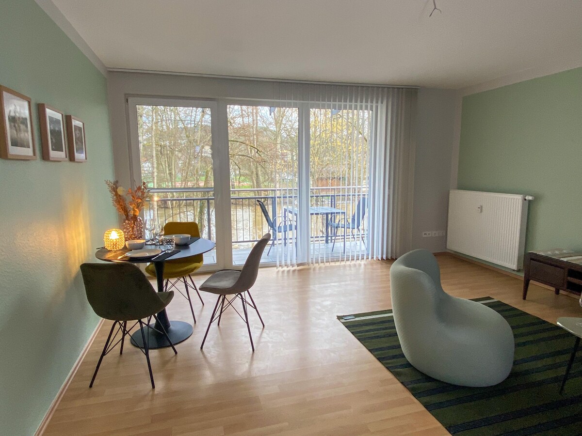 Apartment mit Balkon, Apartment Lahnblick