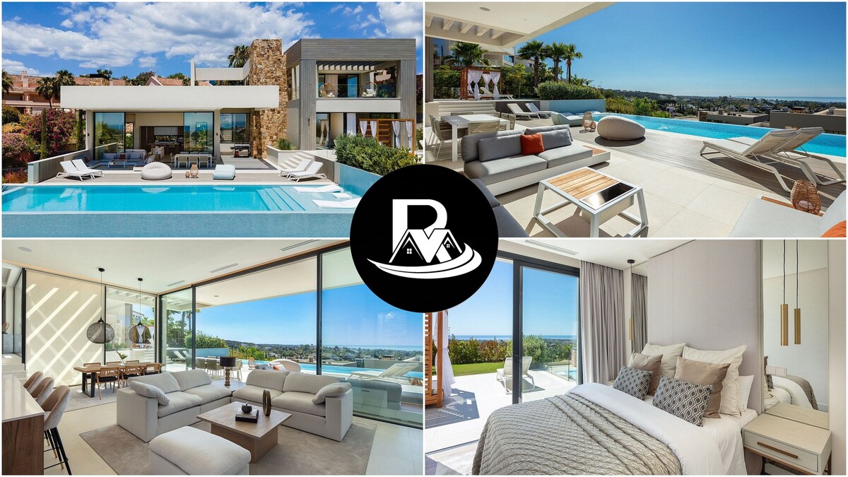 Exclusive 5 Bdrms Golf & Sea Villa Nueva Andalucia