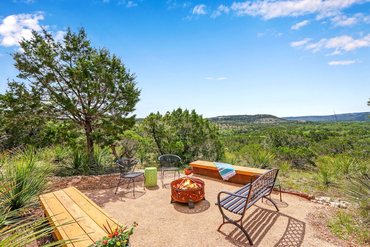 Lomax Lookout I Wimberley,热水浴缸,景观