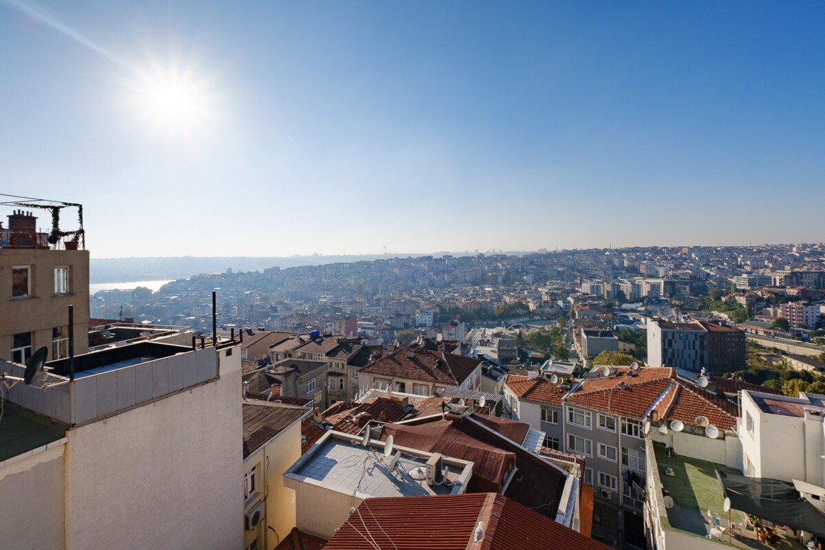 Outstanding Flat With City and Sea View in Beyoglu