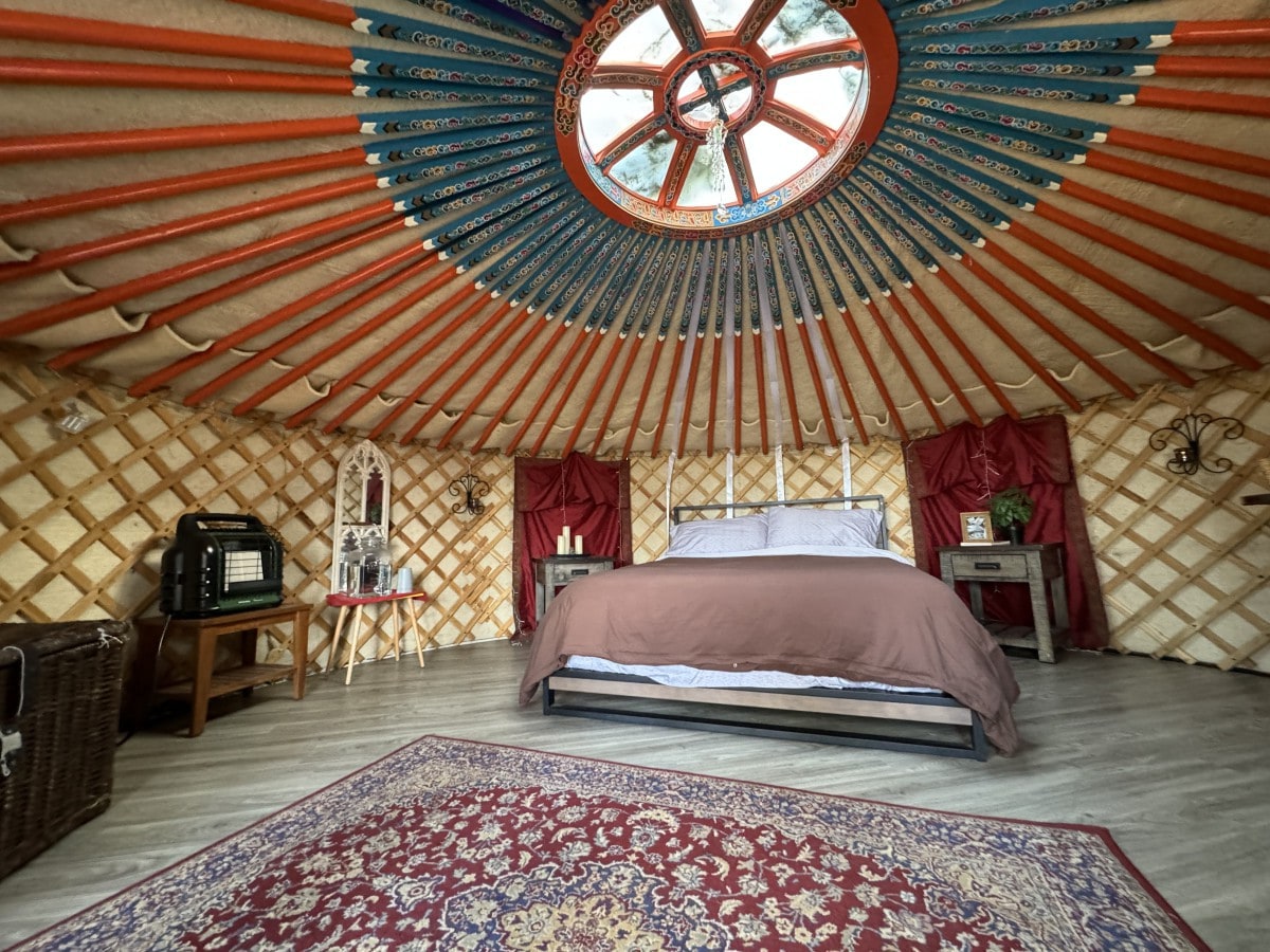 Prism Yurt with Cedar Hot Tub