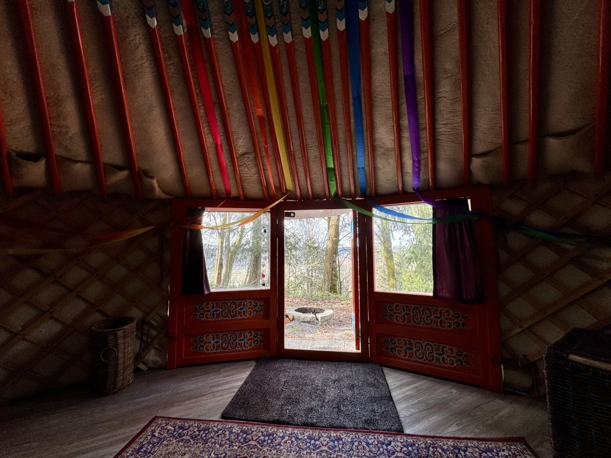 Prism Yurt with Cedar Hot Tub