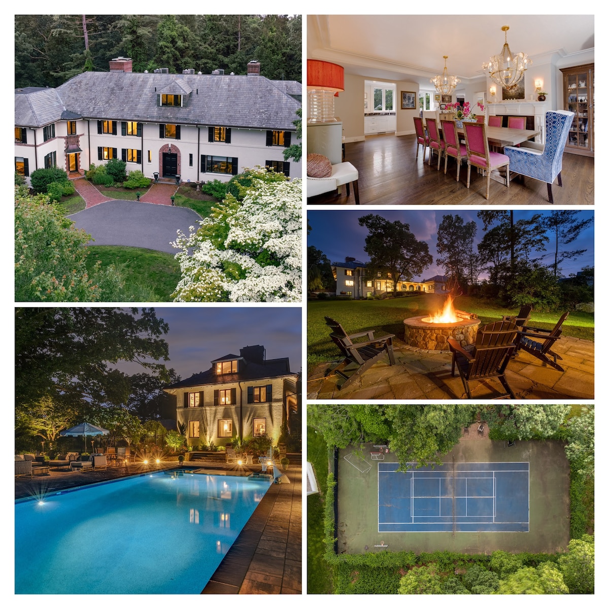 Boston Mansion | Heated Pool | Fire Pit | Tennis