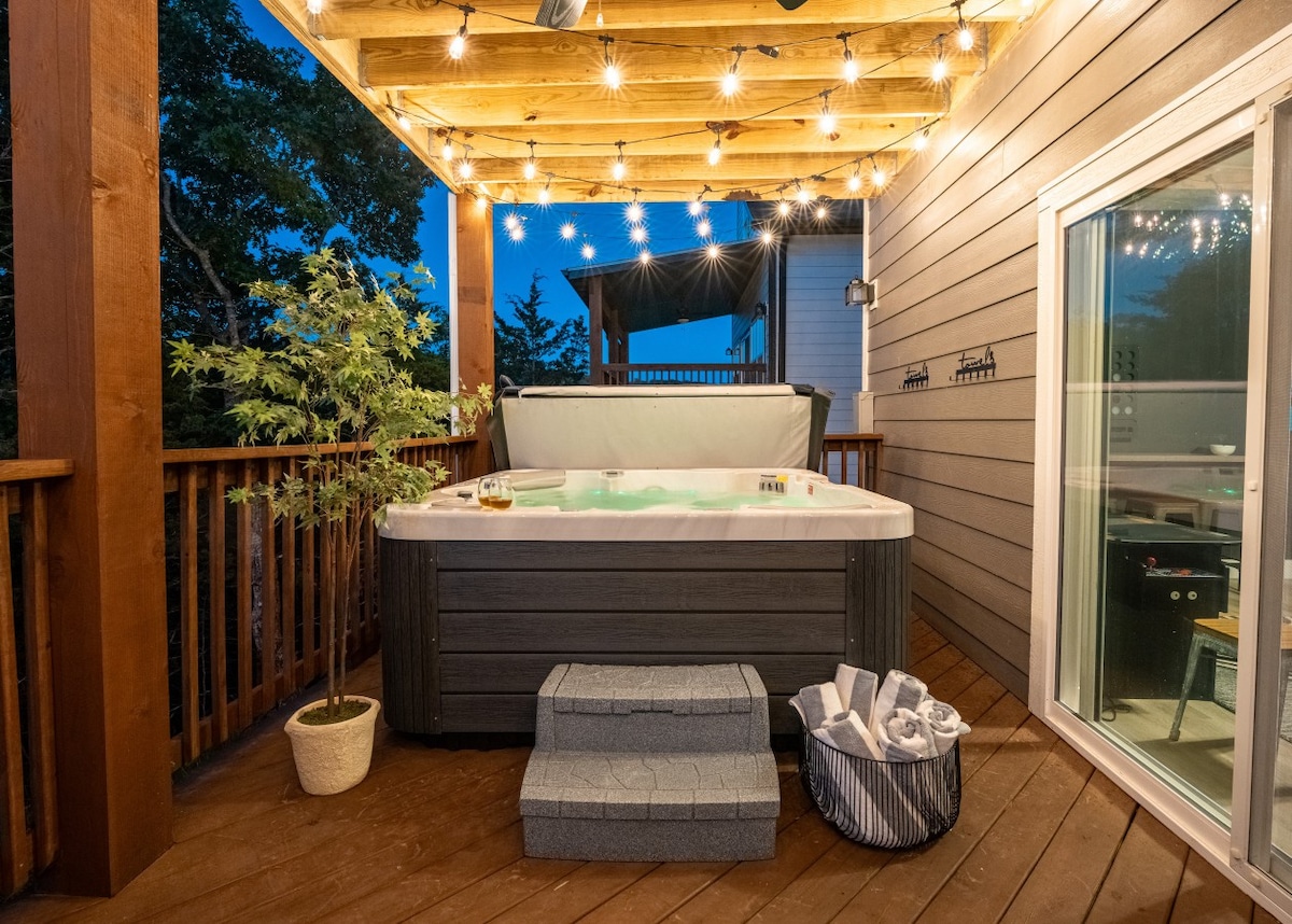 *Private Hot Tub Gameroom 1 mi Silver Dollar City*