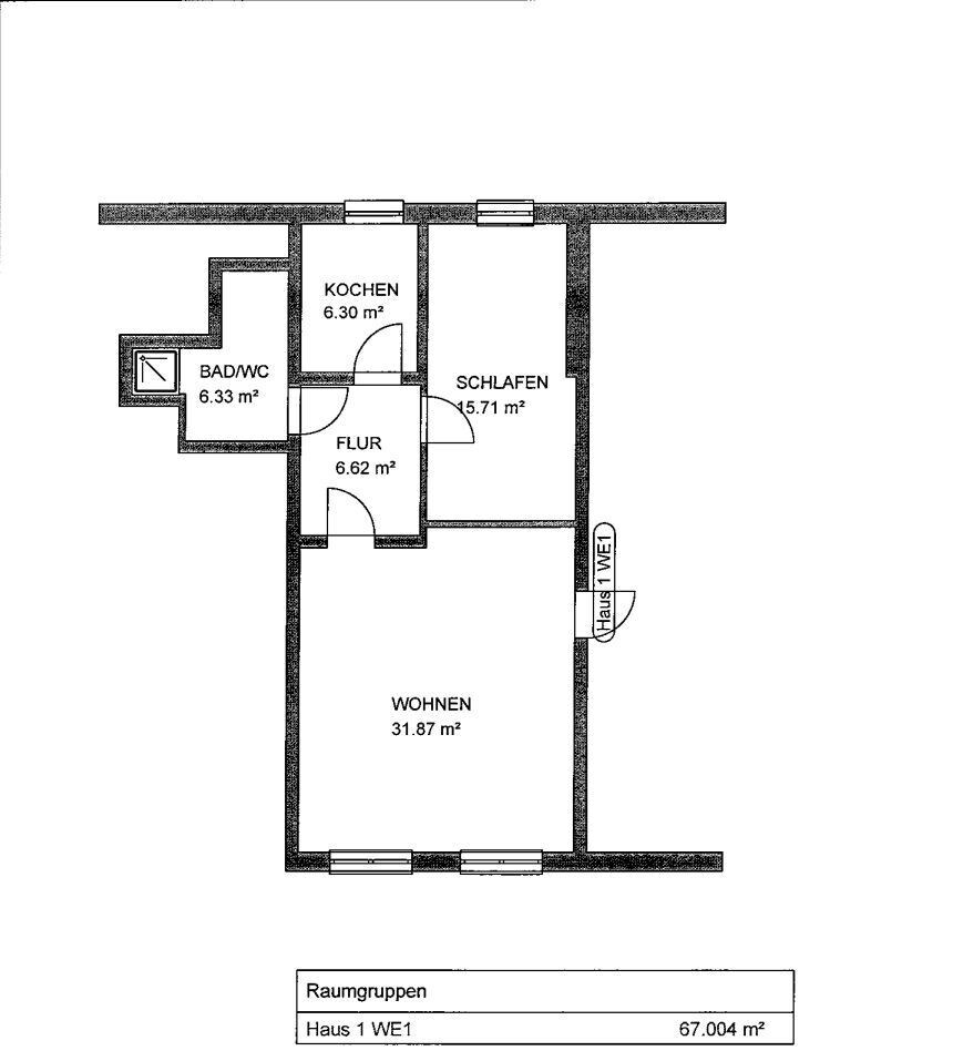 Apartment (64m²) on the ground floor with terrace