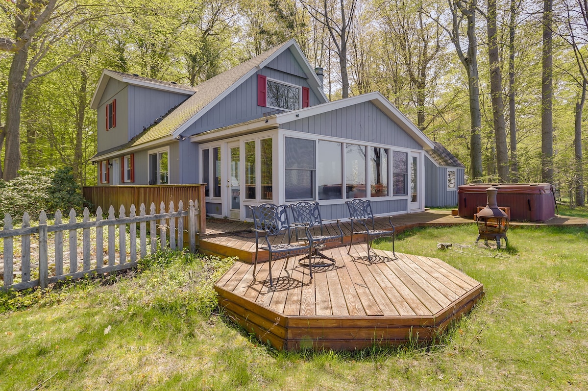 Waterfront South Haven Home w/ Sunset Views!