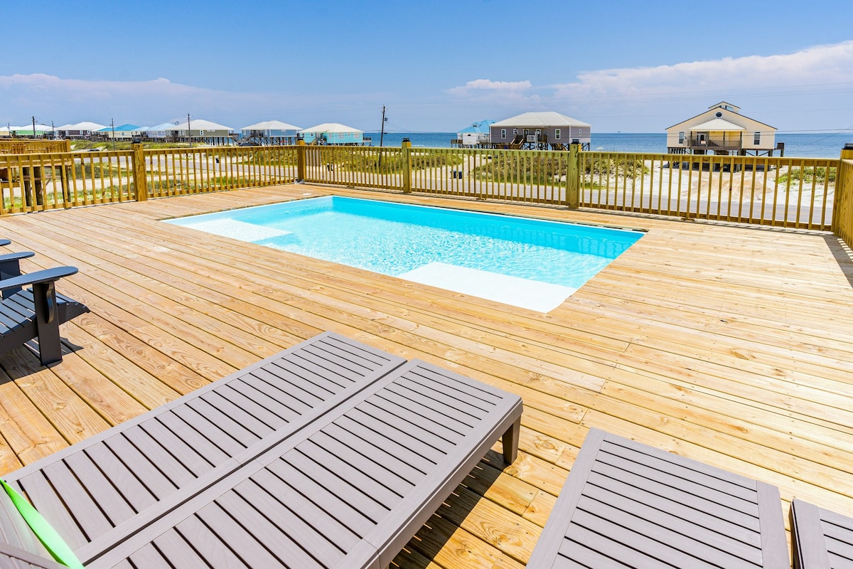4BR home near beach with pool, deck, & Gulf views