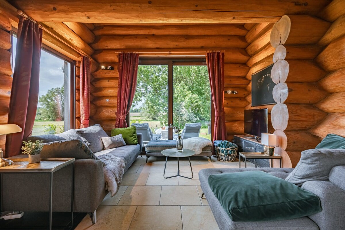 Beautiful log home with stunning views