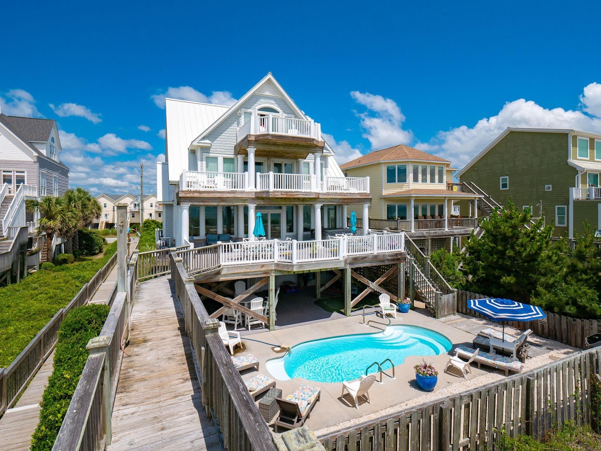Moondance | Oceanfront | Private Heated Pool & Hot