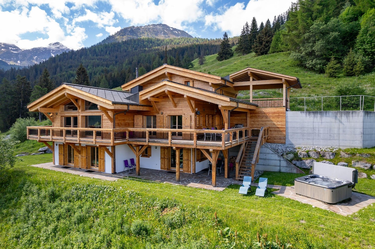 Chalet Flocon de Neige - jacuzzi - sauna