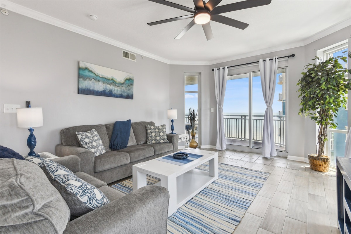 Beach Views | 12th Floor | Legacy| 2 Pools| 6 beds