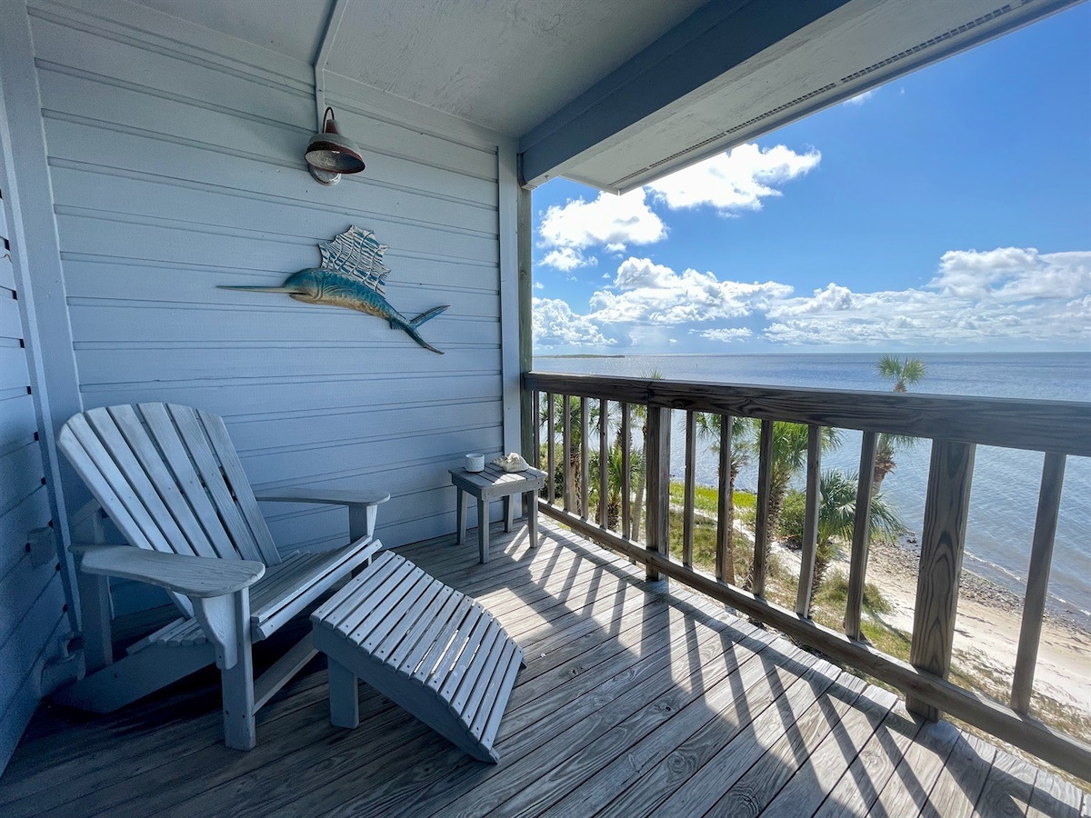 Condo with Open Water Views! Pool, Hot Tub, Beach!