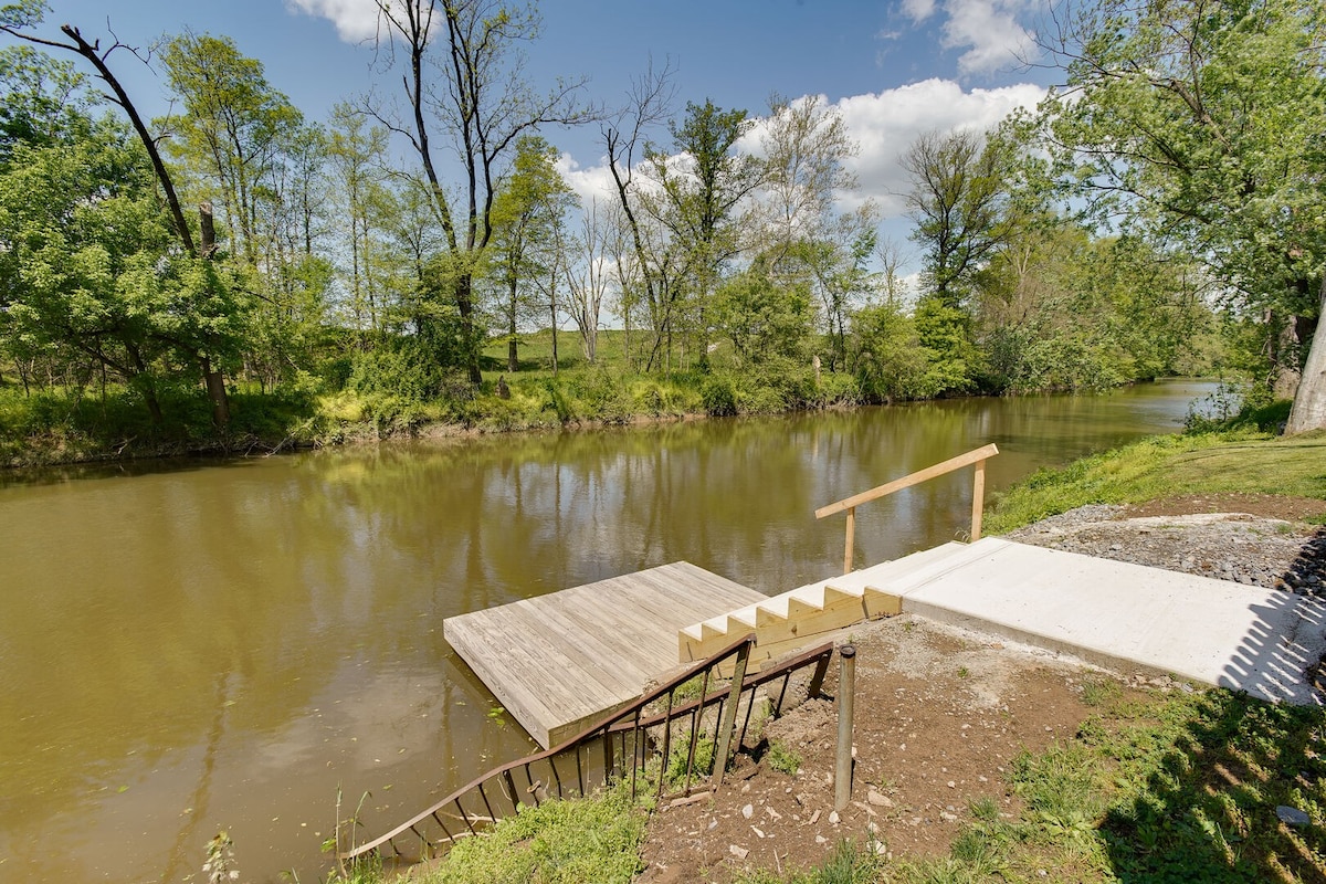 Creekside Cottage | Waterfront w/ Dock + HOT TUB!