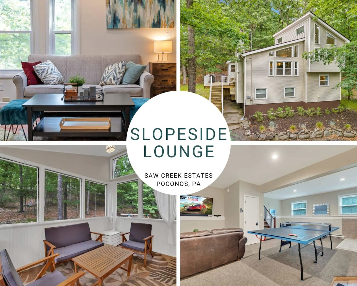 Slopeside Lounge>Game Room|Skiing|Indoor Pool|Pets