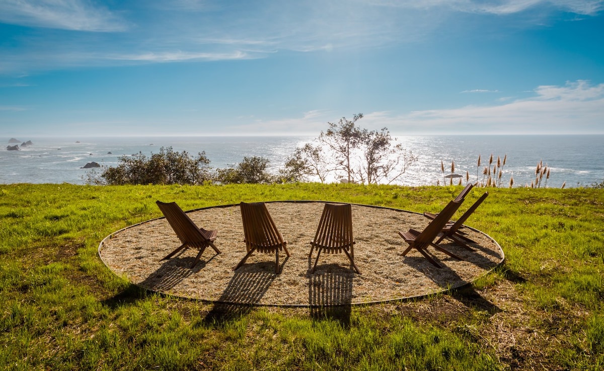 Private Coastal Home with hot tub and ocean views!