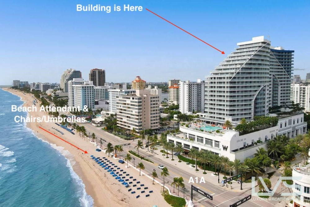 W FTL Beachfront Resort Residence 2/2 Condo