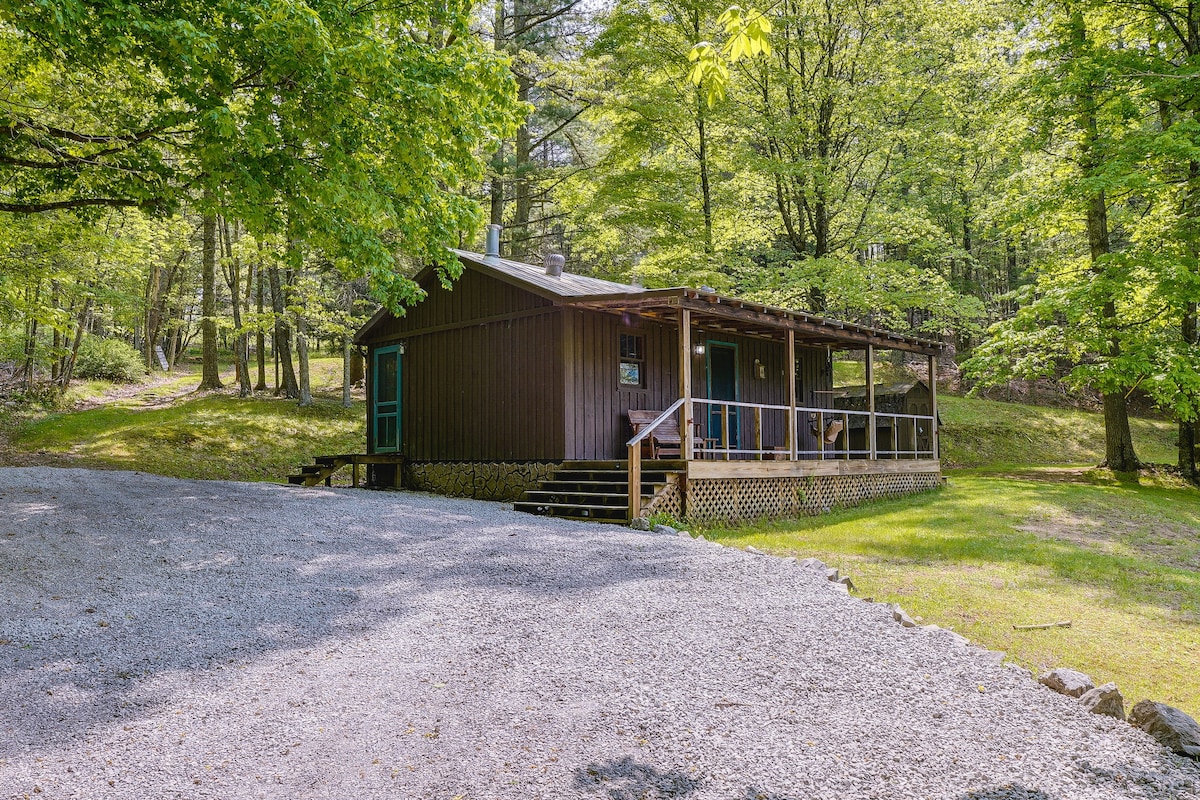 Cozy Green Bank Cabin ~ 2 Mi to Observatory!