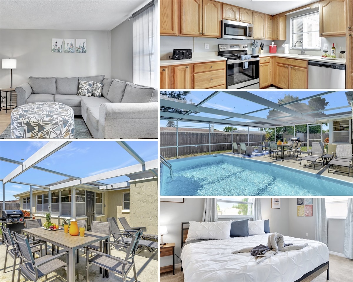 Pool! | BBQ ! Sleeps 8PPL | TV's | King Bed