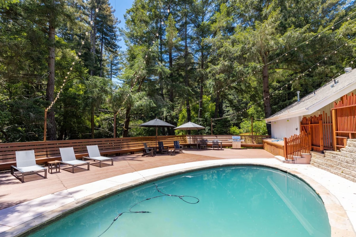 Redwood Retreat with Shared Pool