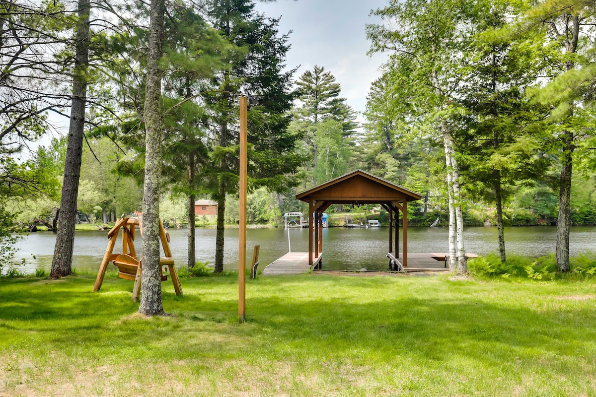 Waterfront Eagle River Home w/ Dock + Fire Pit!