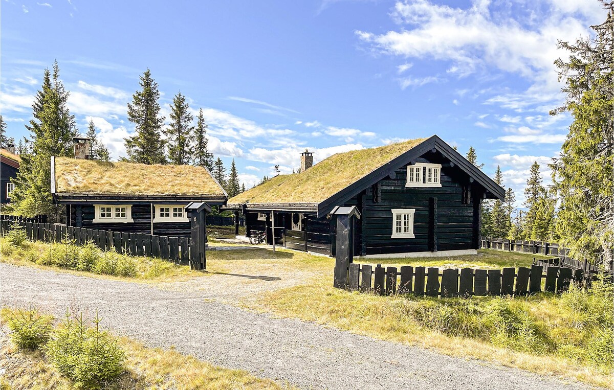 位于Sjusjøen的迷人房源，配备桑拿房和无线网络