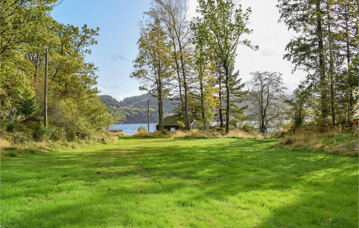 Pet friendly home in Lyngdal with kitchen