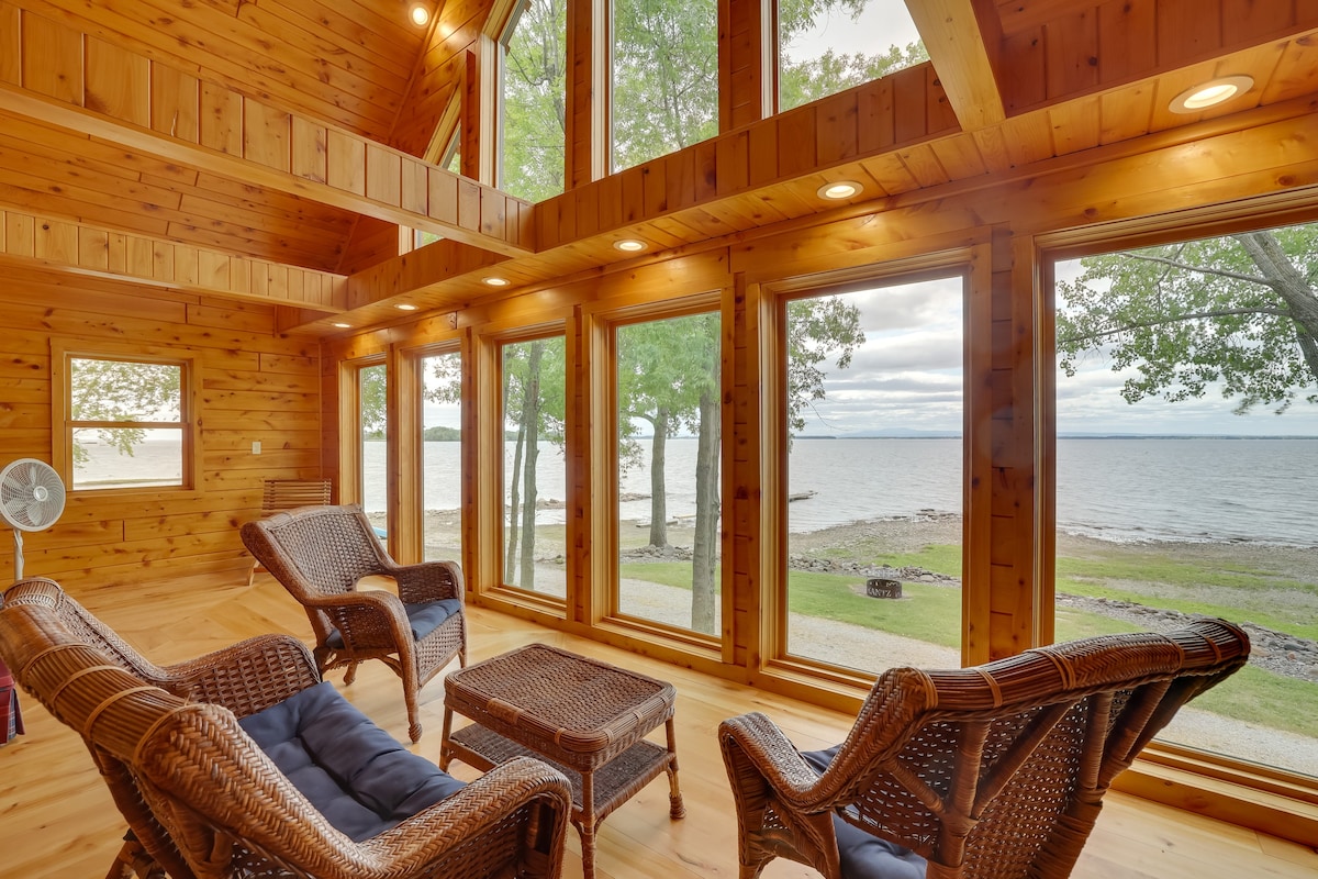 Lake Champlain Vacation Rental with Boat Dock!