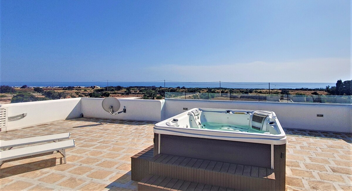 Large villa (2 apt) with pool & rooftop jacuzzi