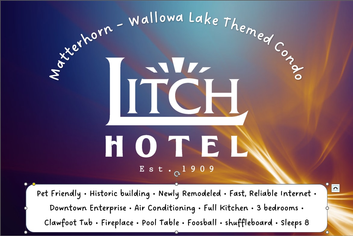 Luxury Matterhorn Condo, Heart of Wallowa County