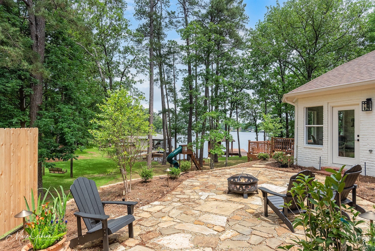 Lake front property, private boat house