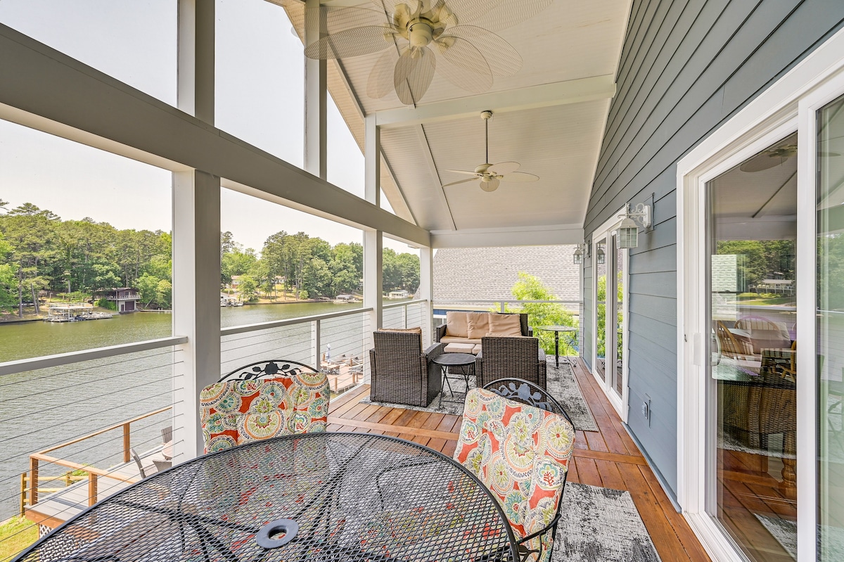 Waterfront Badin Lake Getaway: Boat Dock, Fire Pit