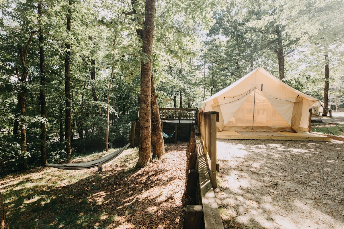 Deluxe Safari Tent Site 4 at Amicalola Falls