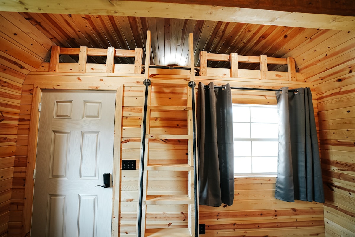Pine Haven Double Queen Bed Log Cabin